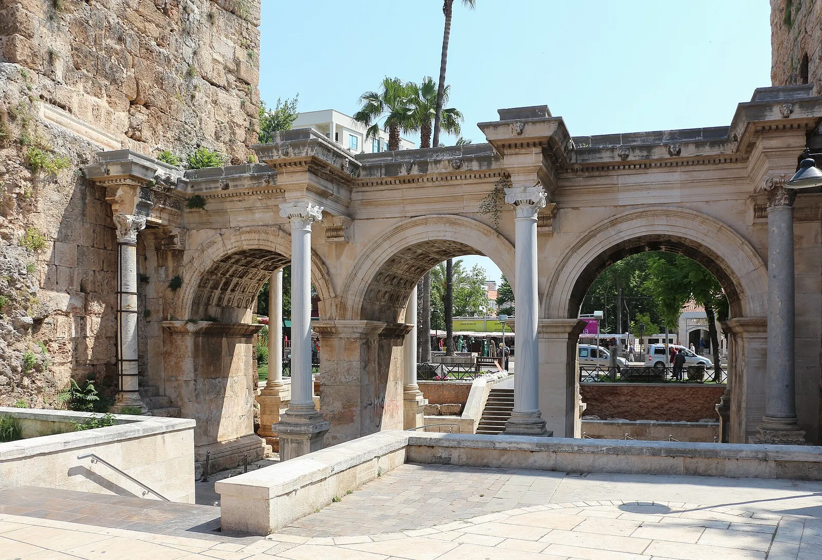 Hadrian's Gate, the Roman entrance to Kaleiçi