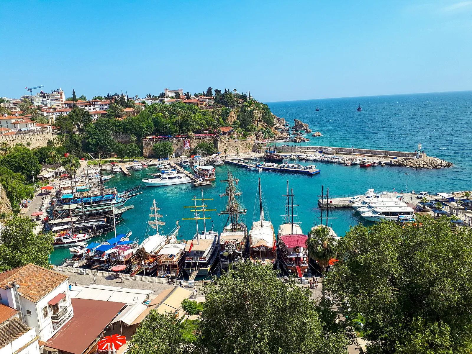 Kaleiçi marina and turquoise bay, Antalya