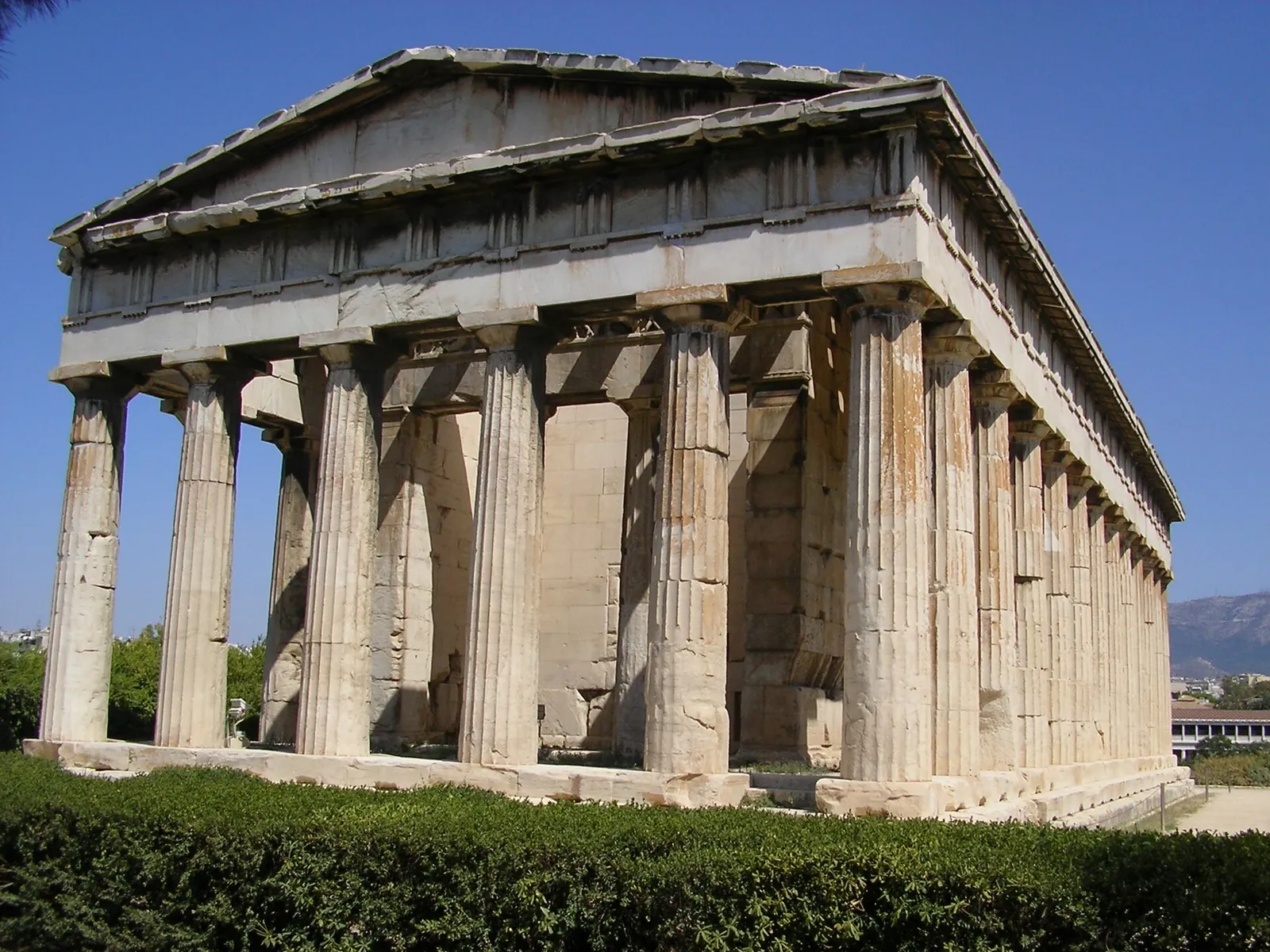 The well preserved Temple of Hephaestus in the Ancient Agora