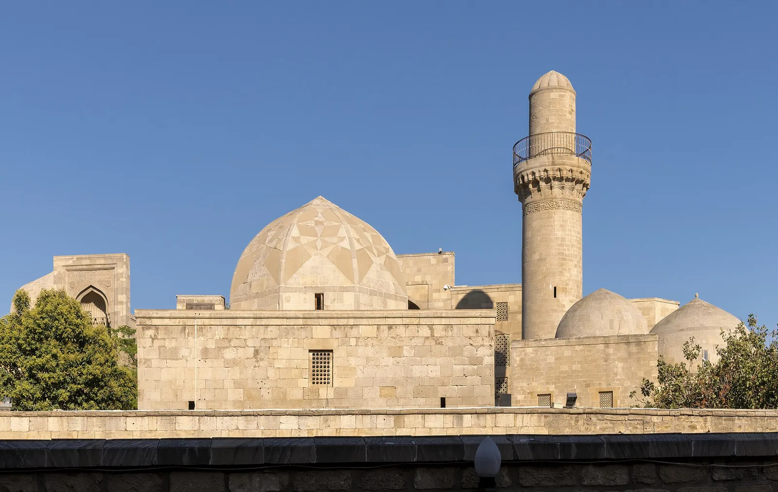 Golden limestone domes of the Palace of the Shirvanshahs