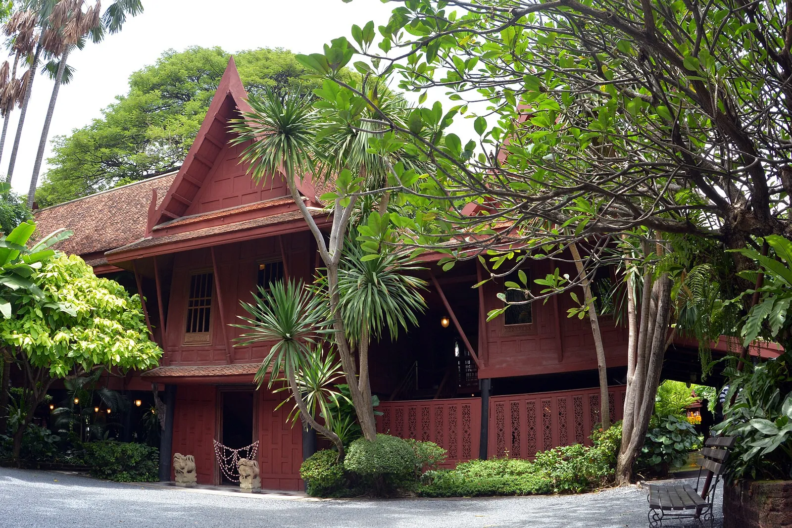Jim Thompson House among lush tropical gardens