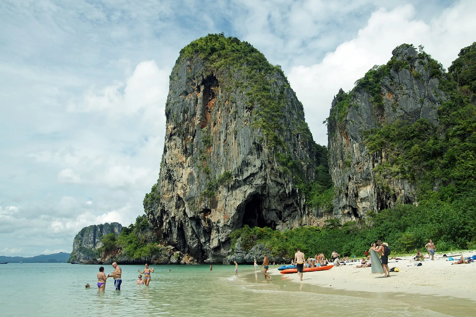 Phra Nang Cave Beach with its towering cliffs