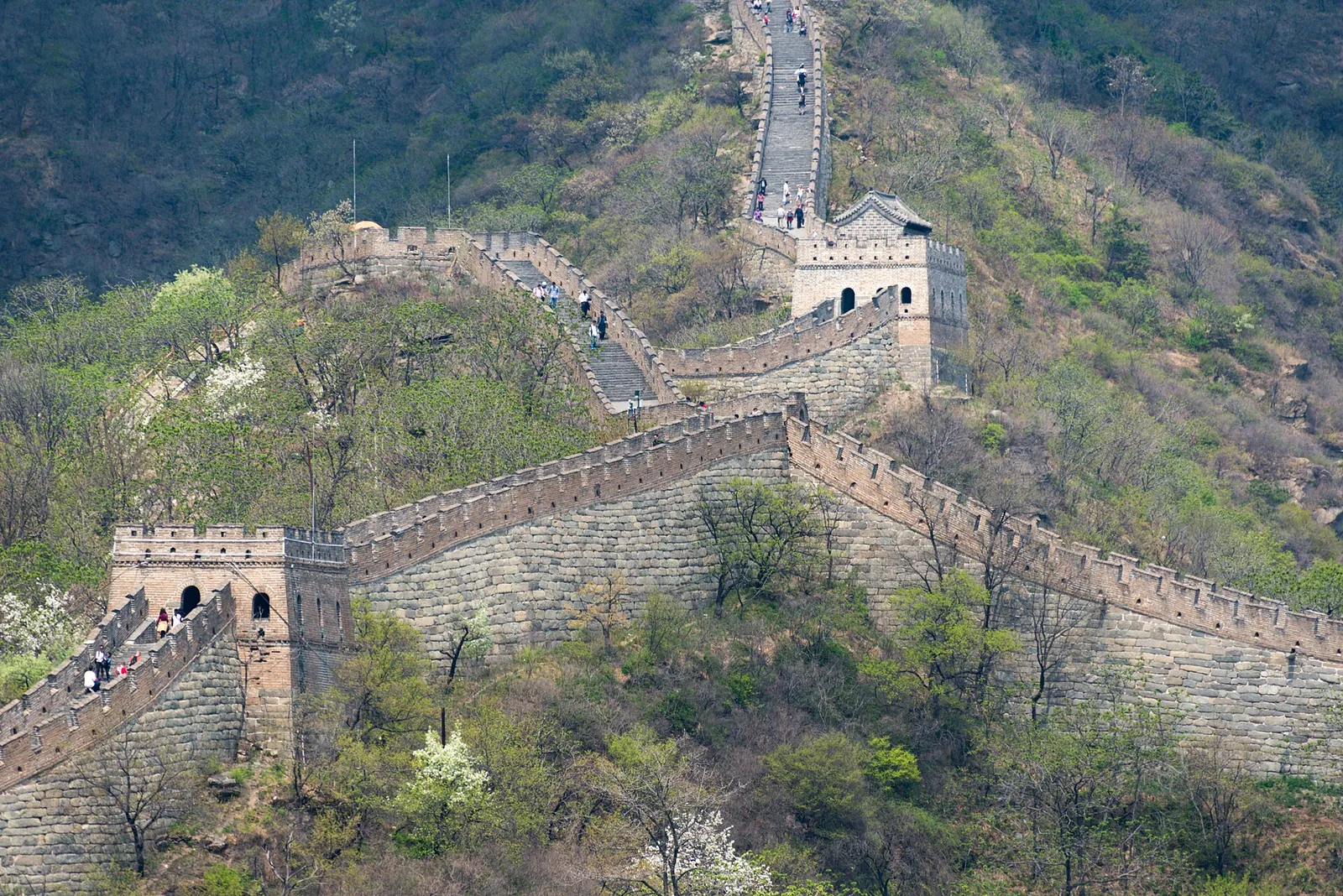 Watchtowers along the Great Wall at Mutianyu