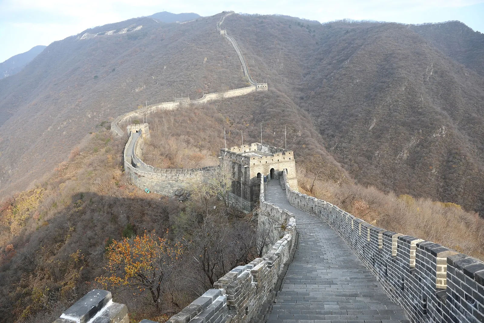 The Wall climbing a hillside at Mutianyu