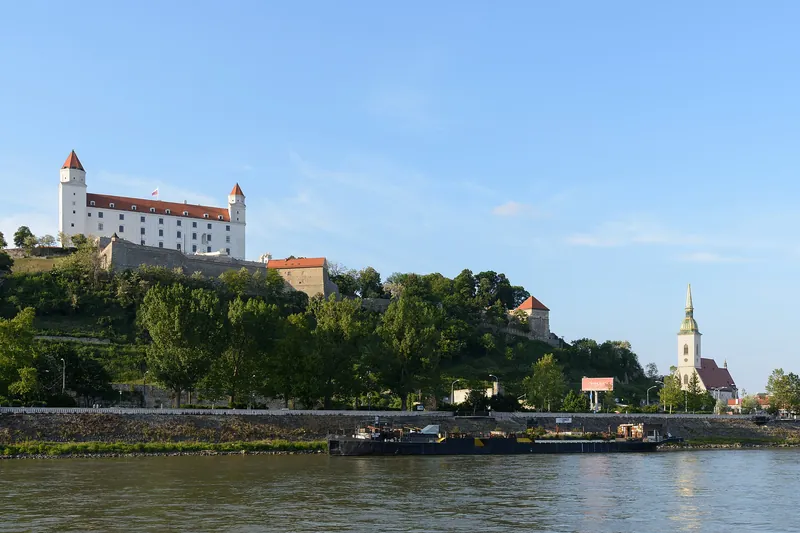 Bratislava Castle and St. Martin's above the Danube
