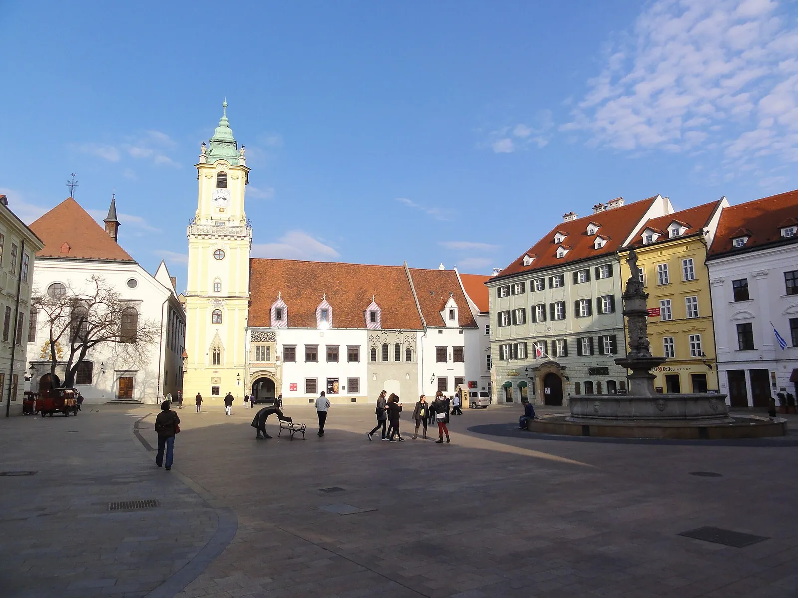The Main Square and Old Town Hall in golden light