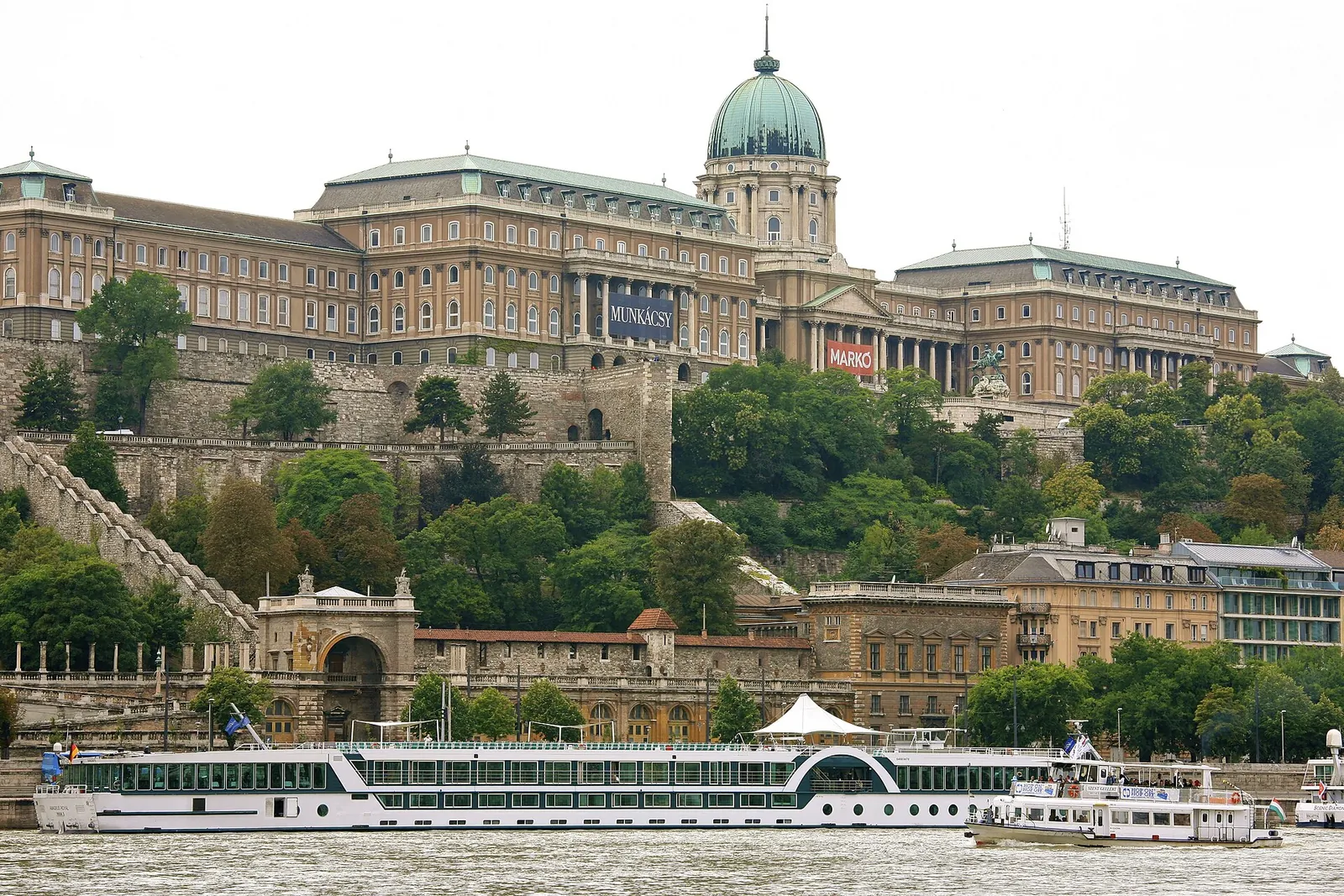 Buda Castle palace above the Danube