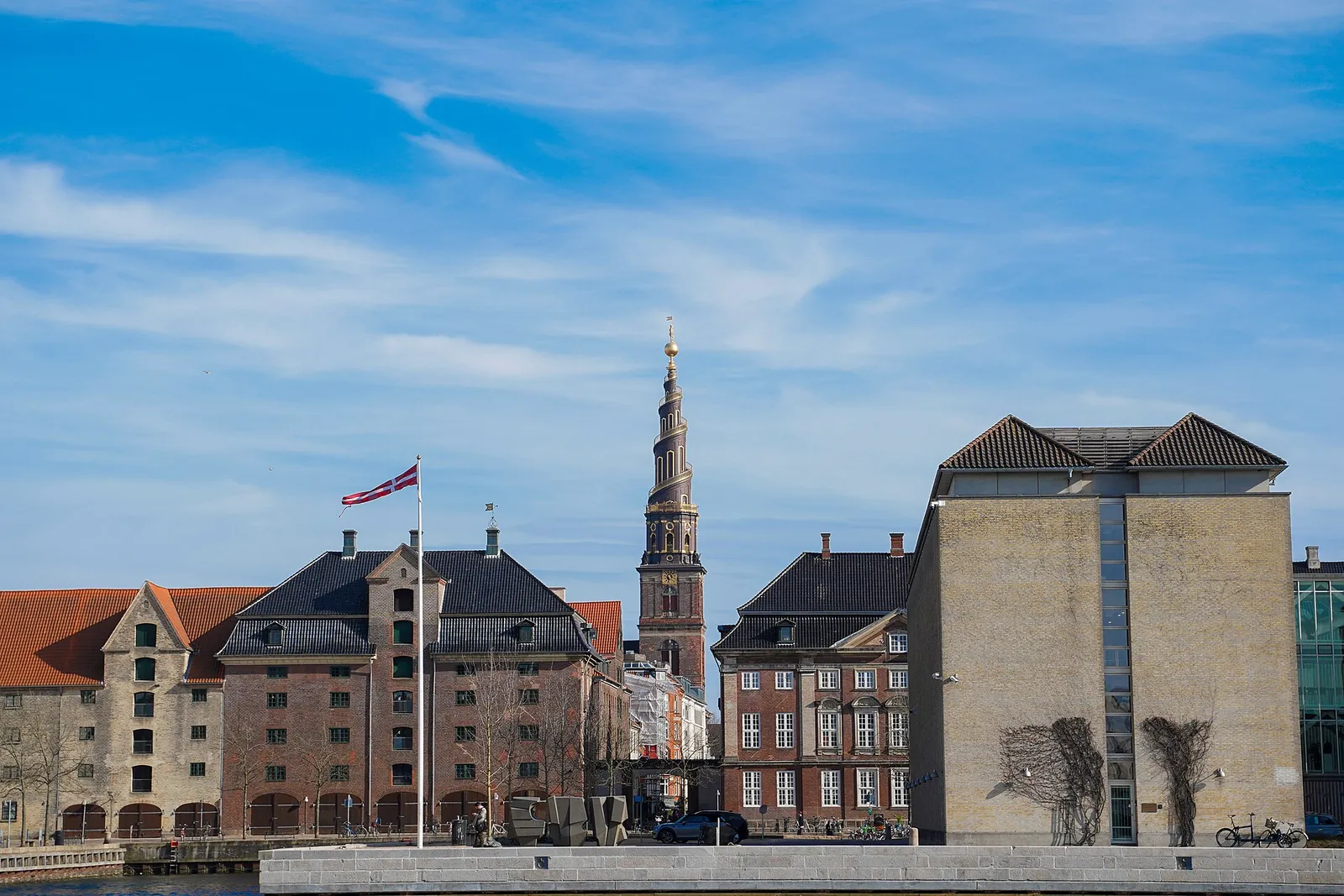 The spiral spire of the Church of Our Saviour