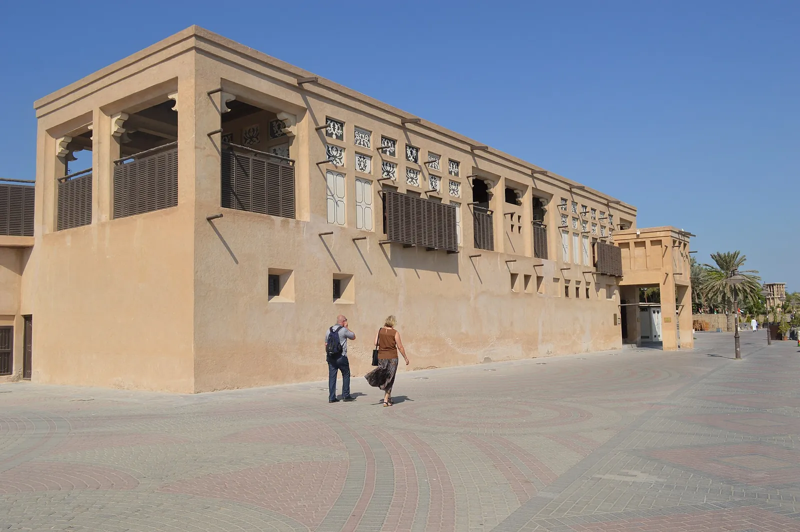 Restored heritage houses in the Shindagha district