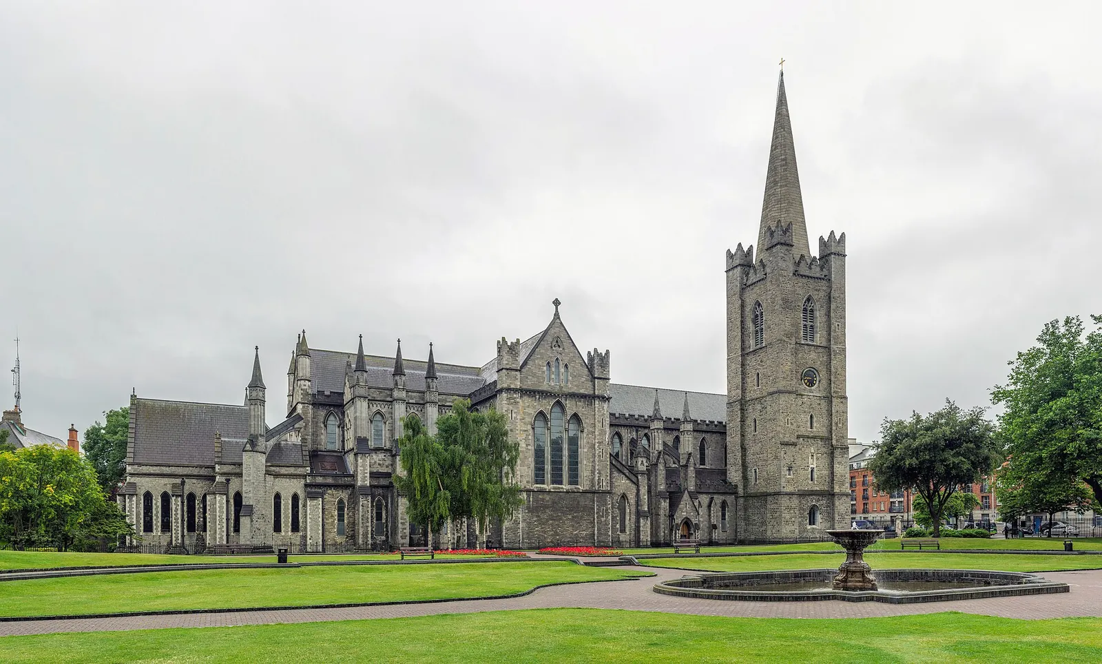St Patrick's Cathedral and its green park