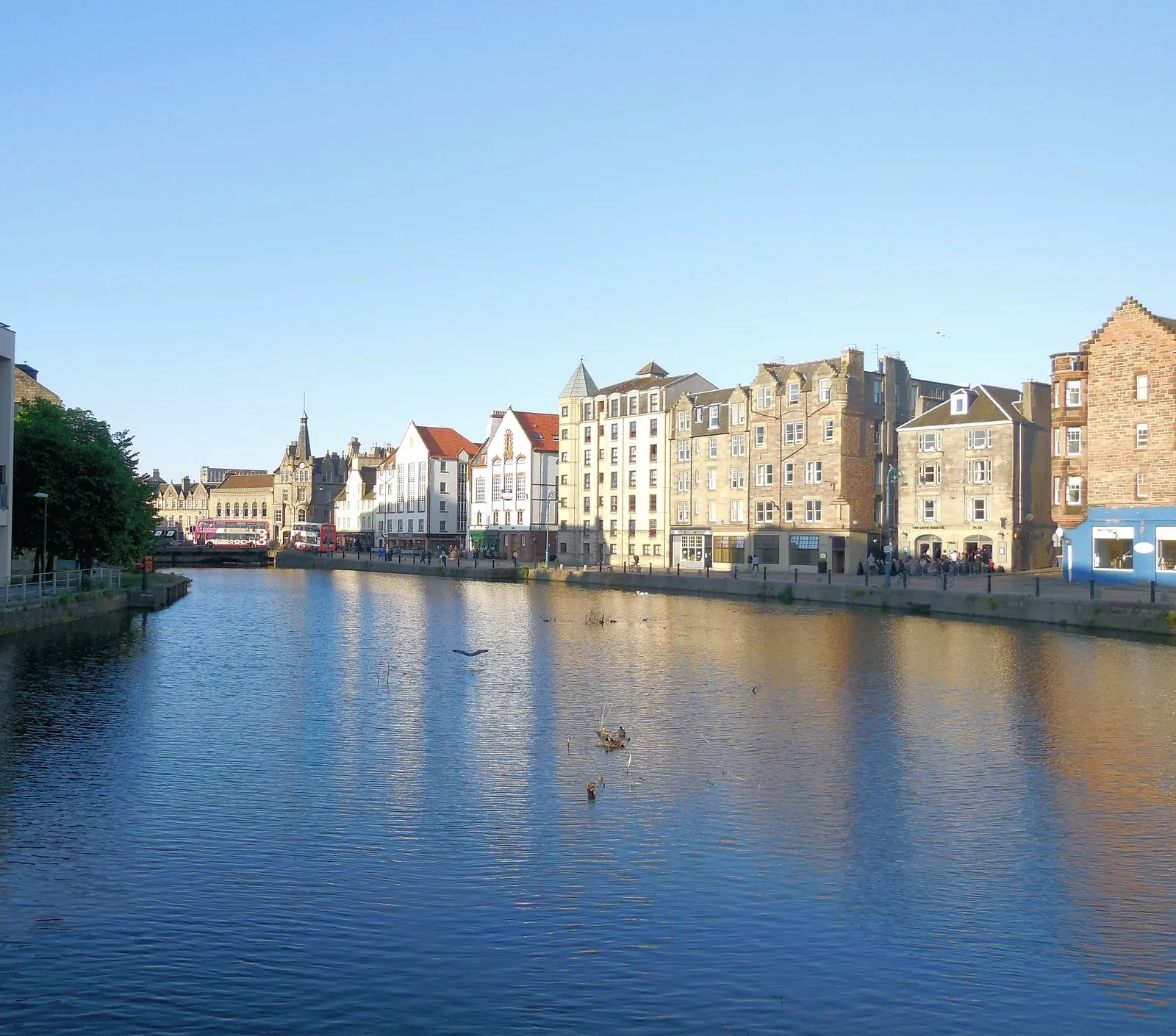 Waterfront buildings on the Shore in Leith