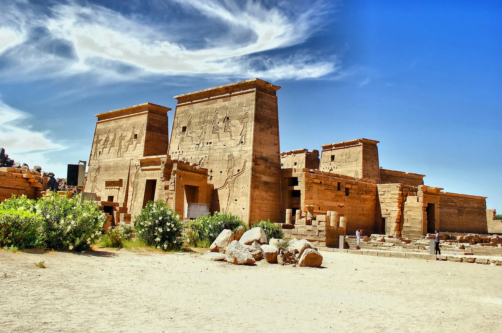 Philae's Temple of Isis on its island by the Nile