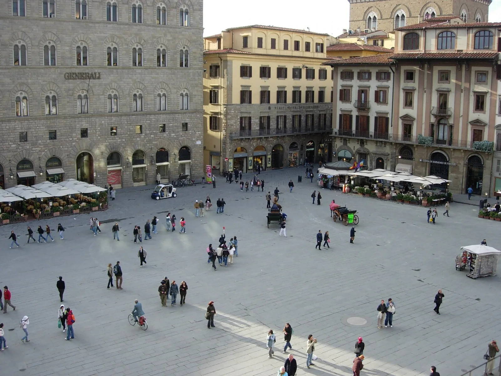 Piazza della Signoria seen from above
