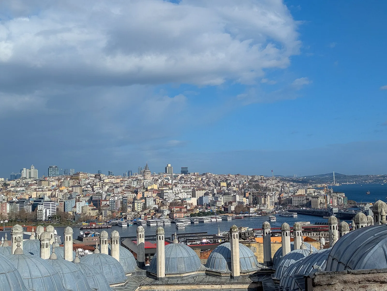 Galata and the Golden Horn seen from Süleymaniye
