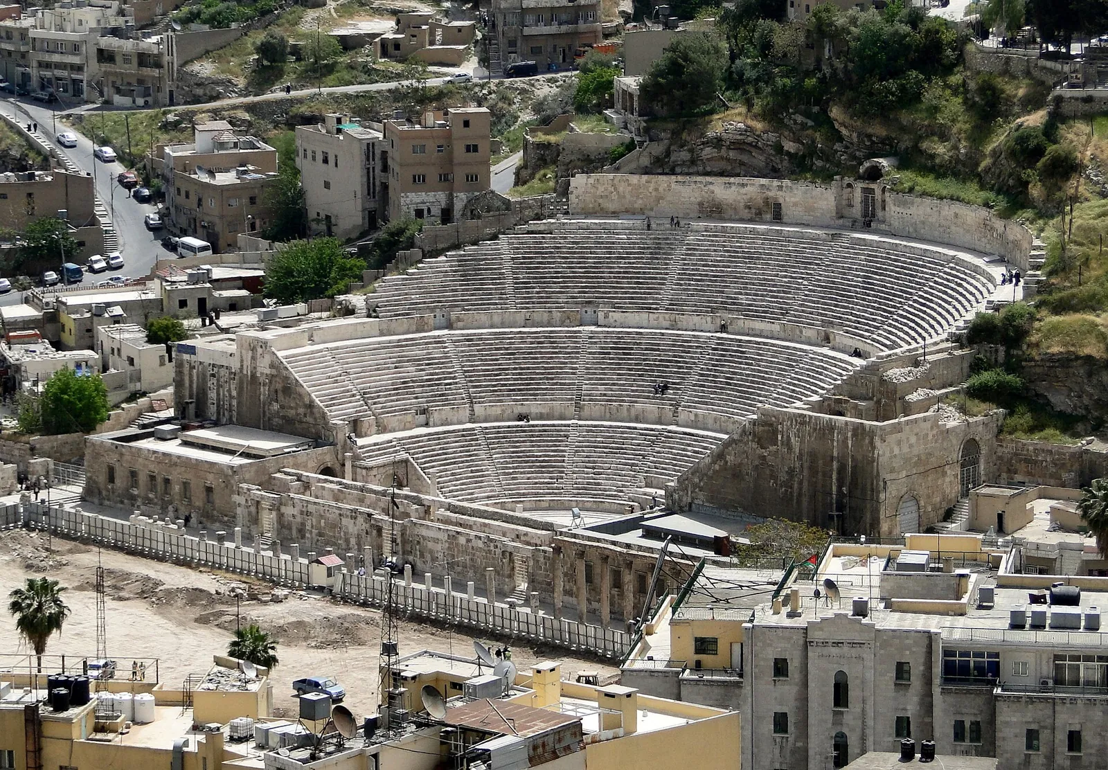 Amman's Roman Theatre set into the hillside