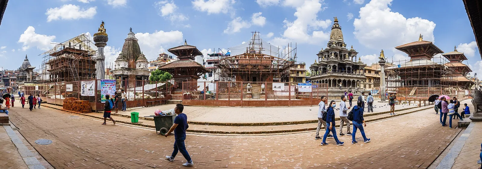 Temples and pagodas across Patan Durbar Square