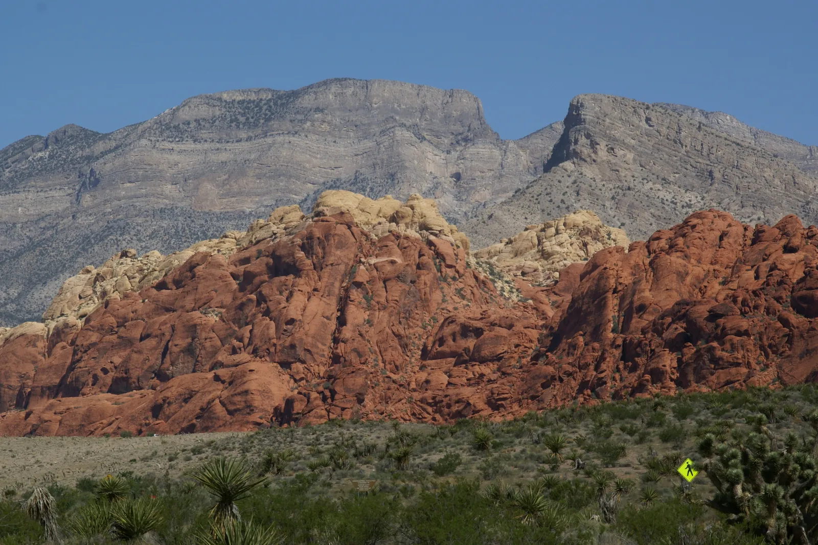 Red sandstone domes along the Red Rock Canyon Scenic Drive