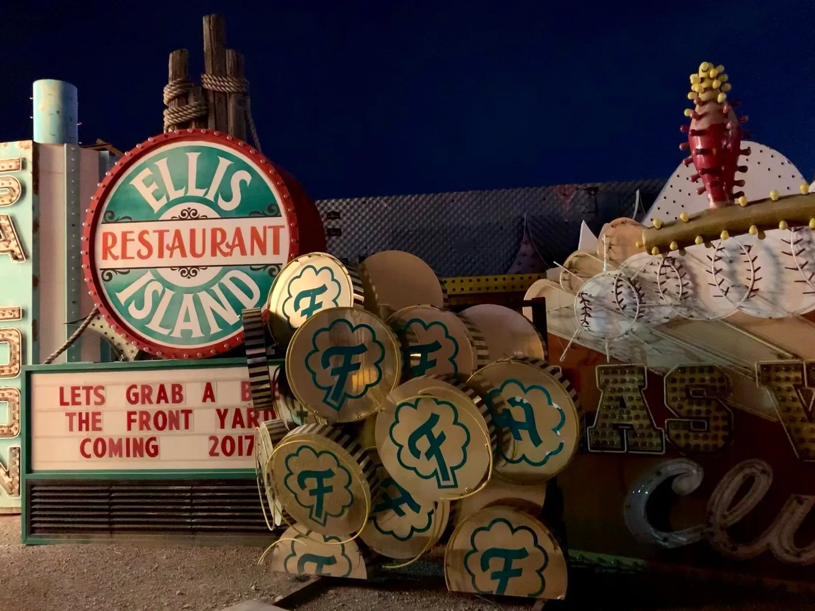 Vintage casino signs at the Neon Museum in Las Vegas