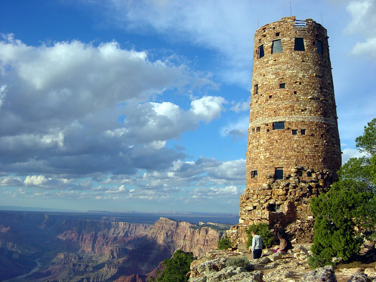 Desert View Watchtower on the Grand Canyon's rim