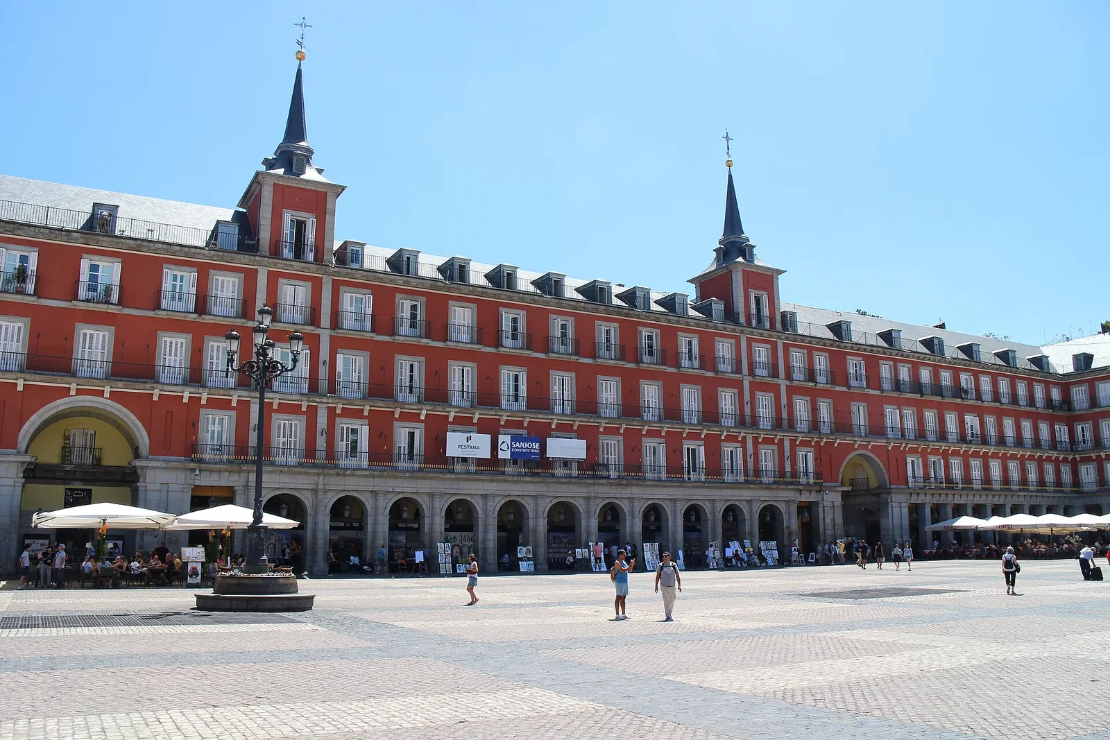 Sunny afternoon on Madrid's Plaza Mayor