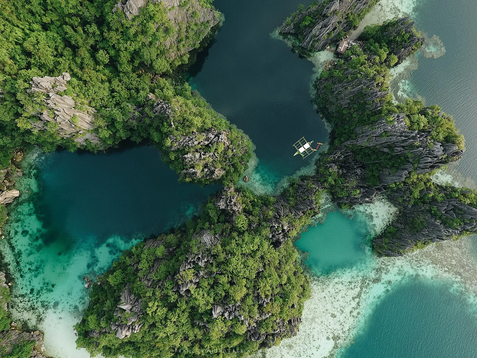 Twin Lagoon from above, Coron, Palawan