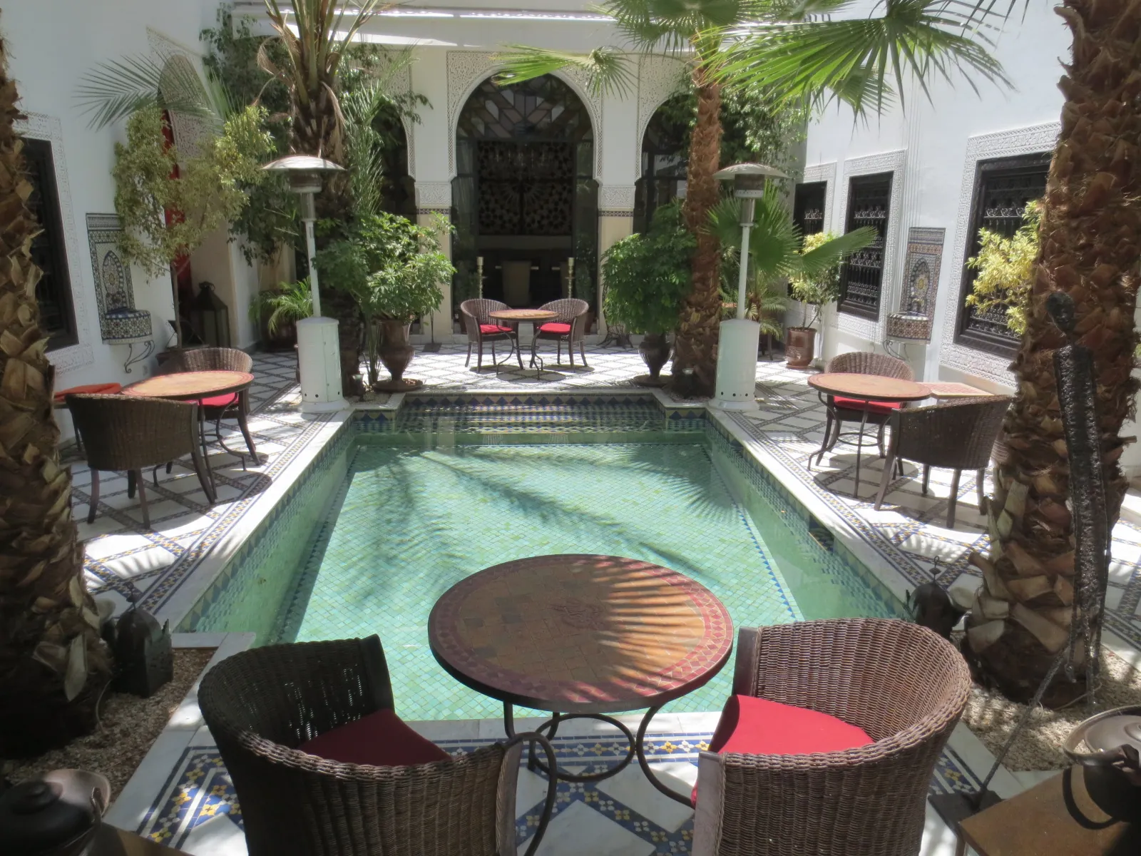 Courtyard pool of a traditional riad