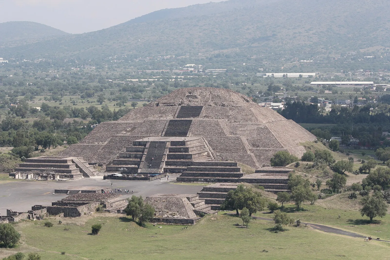 The Pyramid of the Moon and the plaza at Teotihuacan