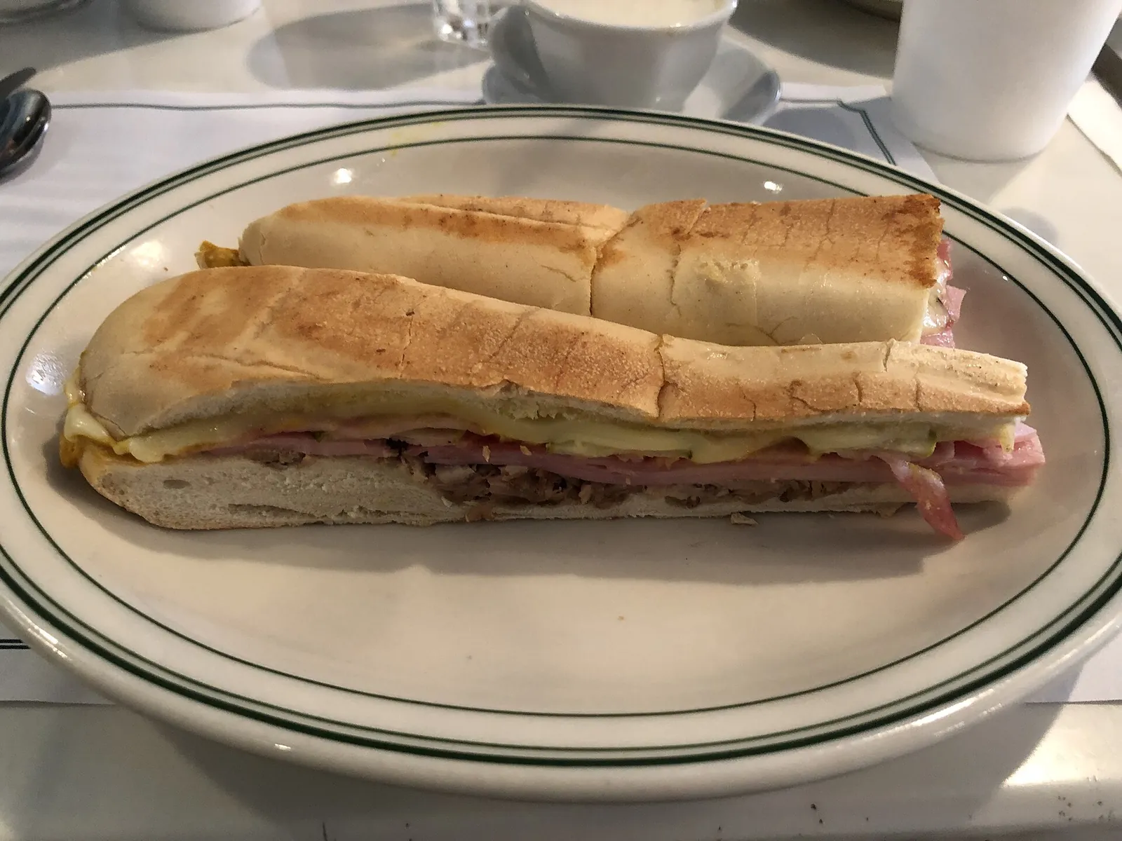 A Cuban sandwich on Calle Ocho in Little Havana