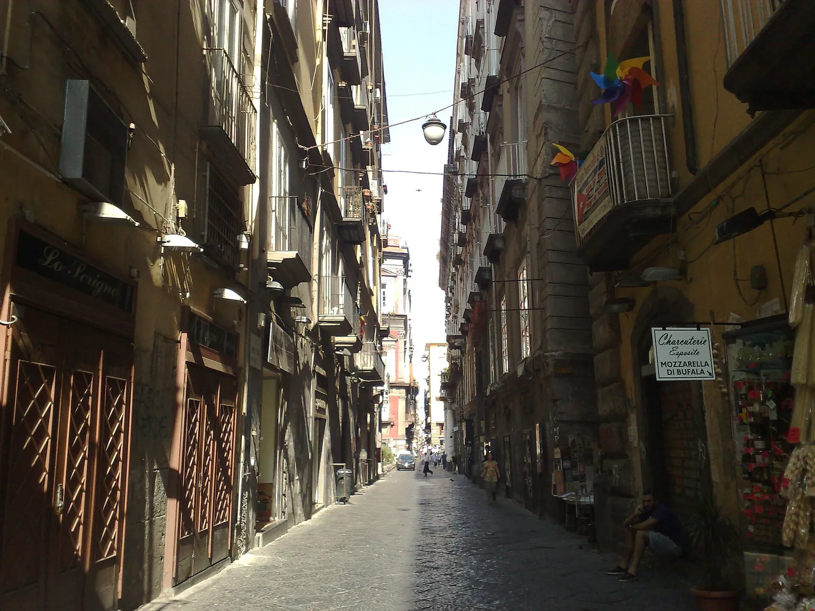 A lively lane of Naples' Centro Storico