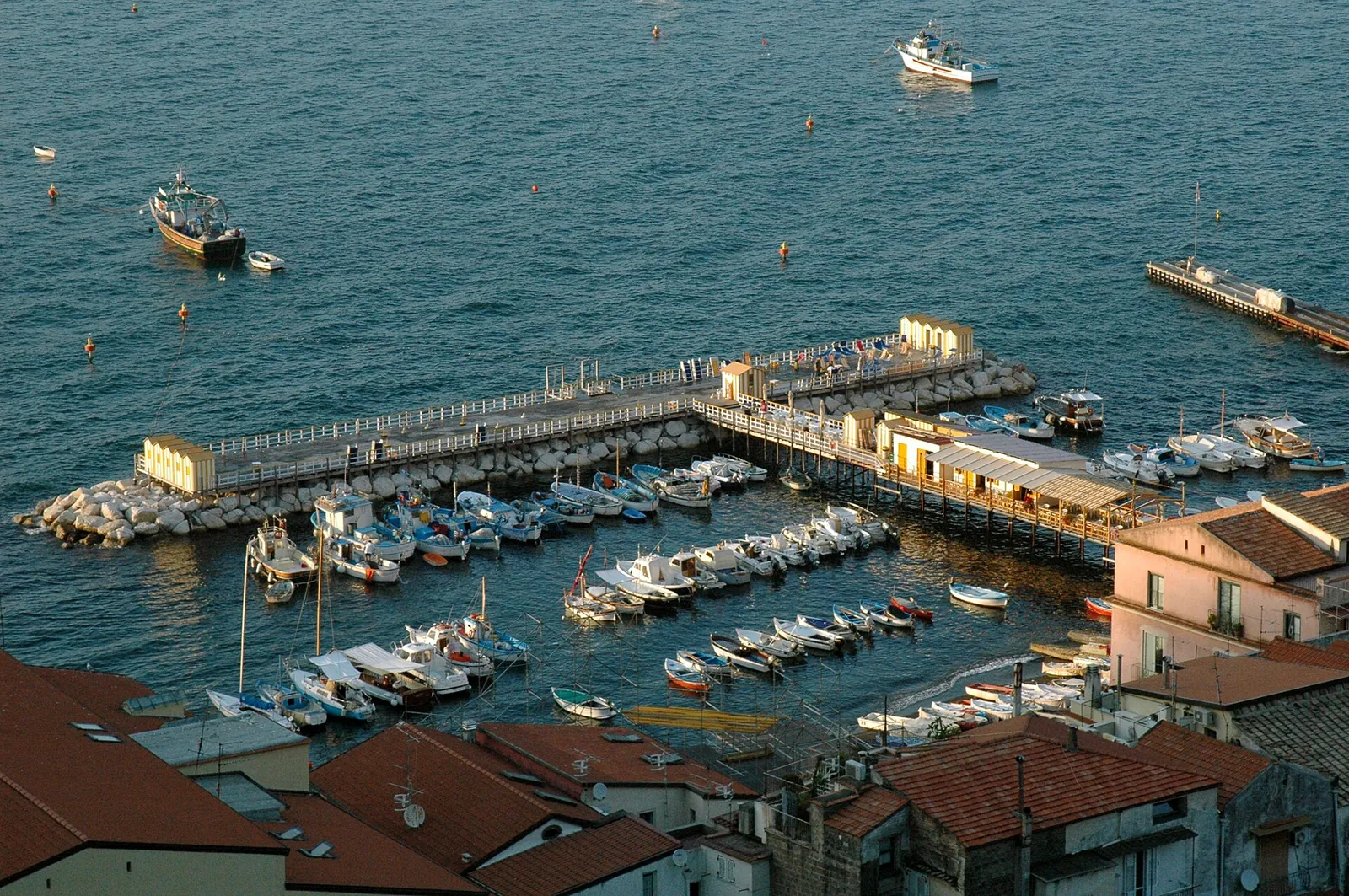Marina Grande, Sorrento, glowing at golden hour