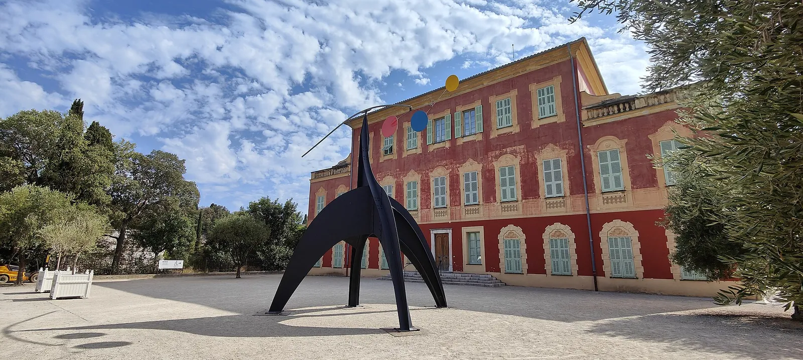 Red Genoese villa of the Musée Matisse in Cimiez