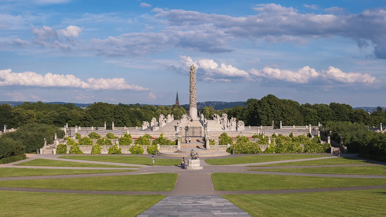The Monolith and sculpture terraces of Vigeland Park