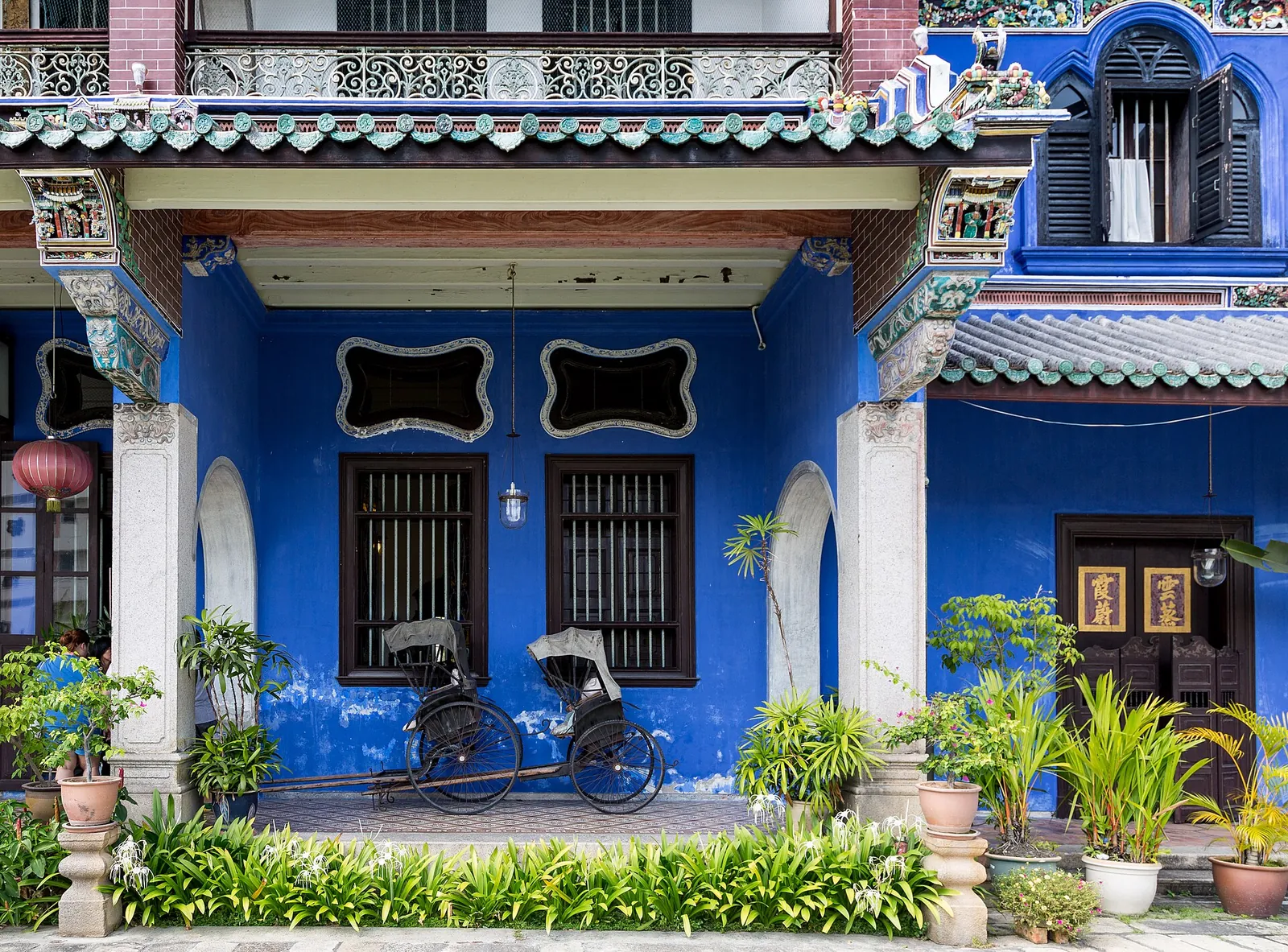 The indigo walls of the Blue Mansion, George Town