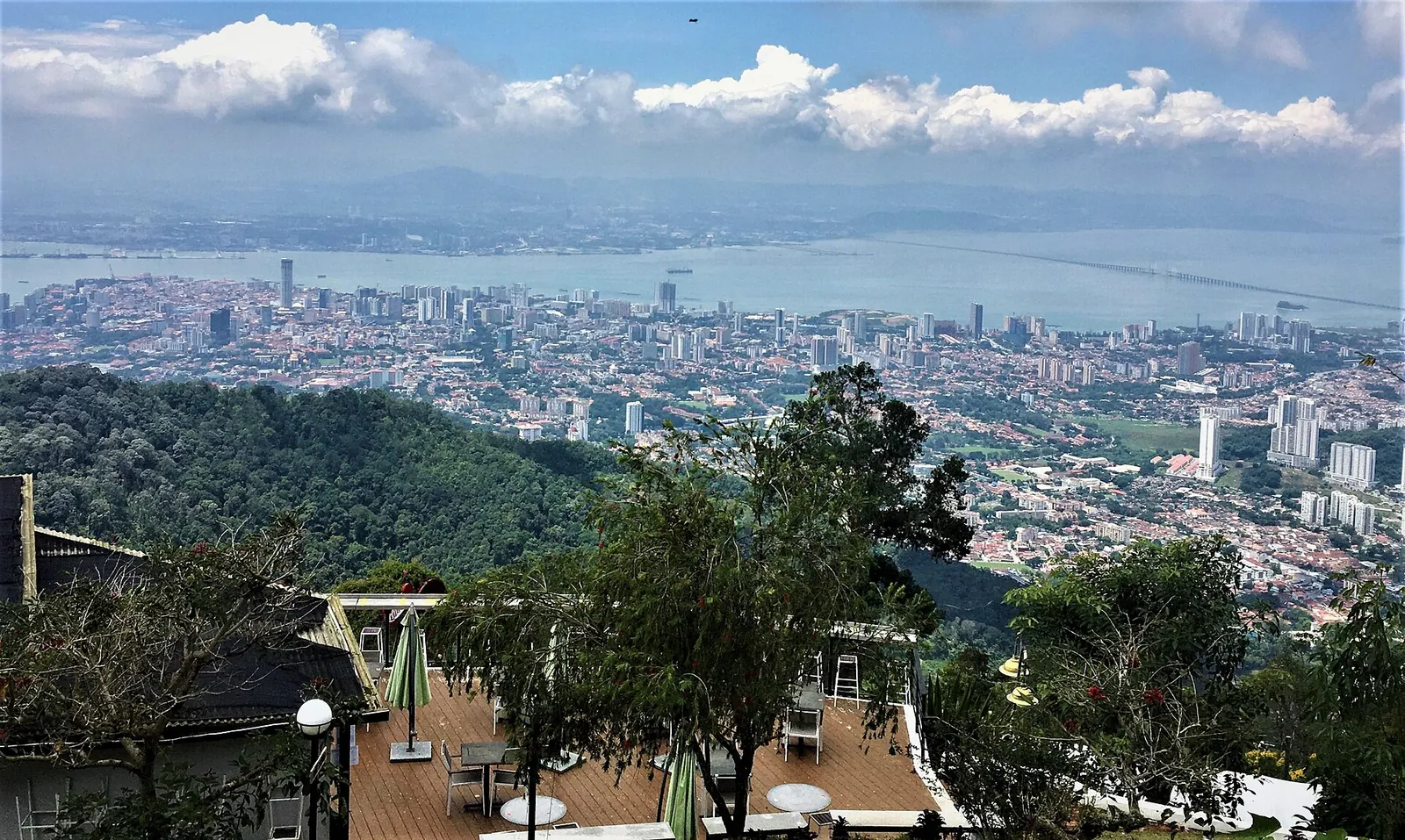 George Town and the sea seen from Penang Hill