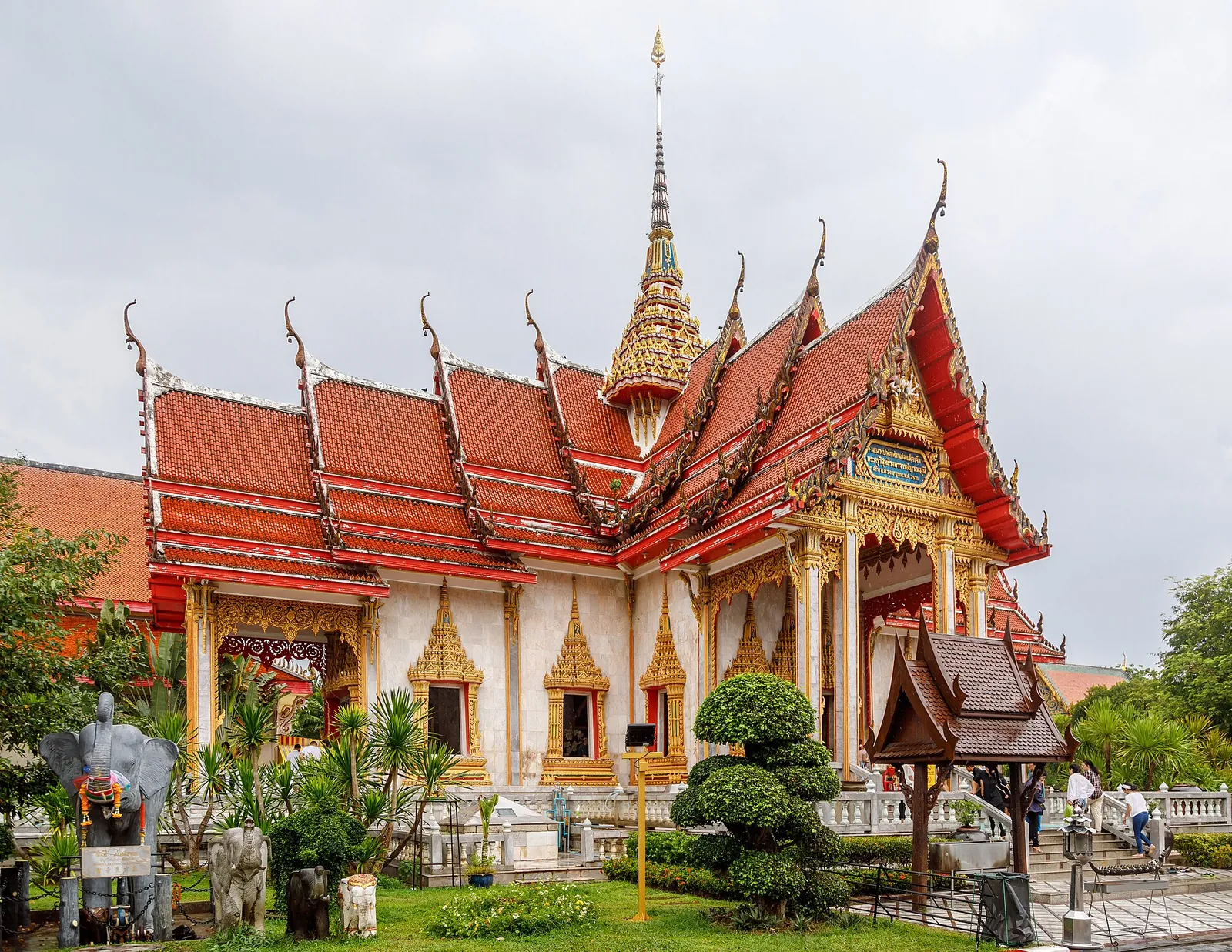 Golden roofs of Wat Chalong, Phuket's best-known temple