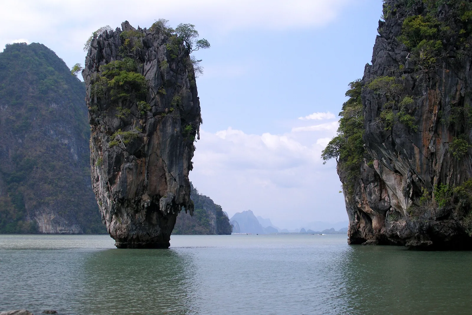 Koh Tapu limestone pinnacle in Phang Nga Bay