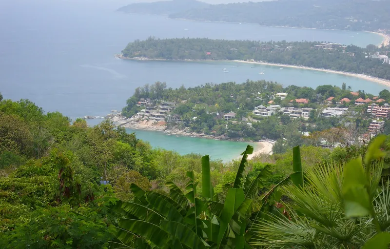 Sparkling west coast bays seen from Karon Viewpoint