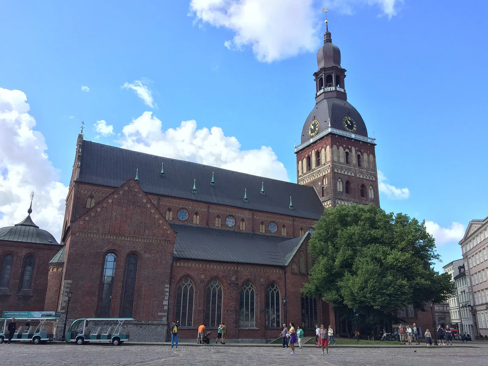 Riga Cathedral on a sunny Dome Square