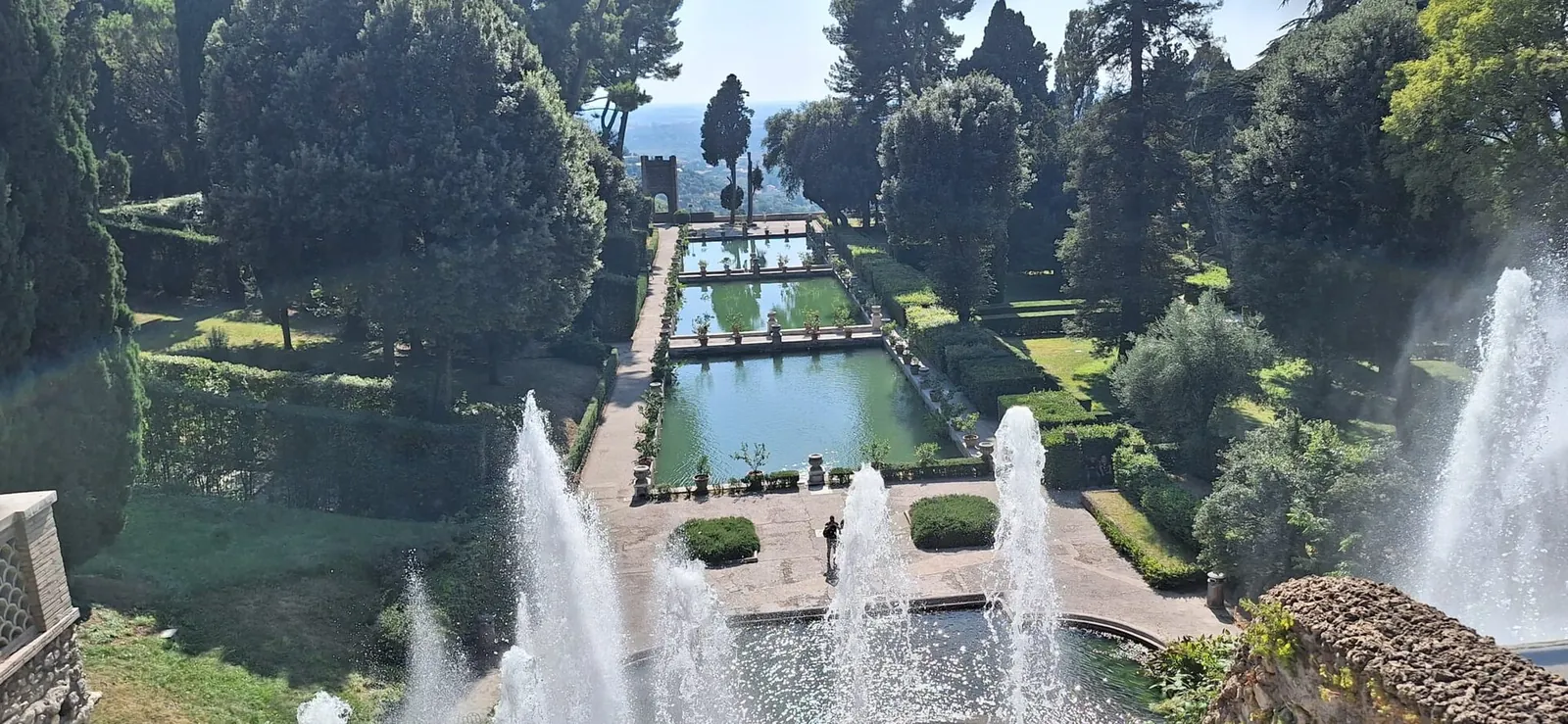Fountains and pools in the gardens of Villa d'Este