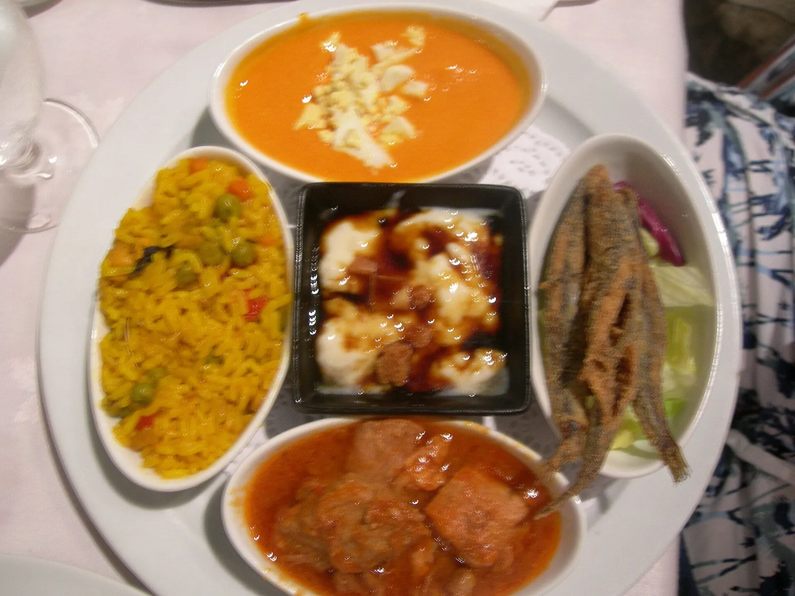 A colourful spread of Sevillian tapas
