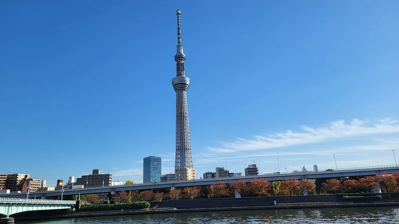 Tokyo Skytree rising over the Sumida River