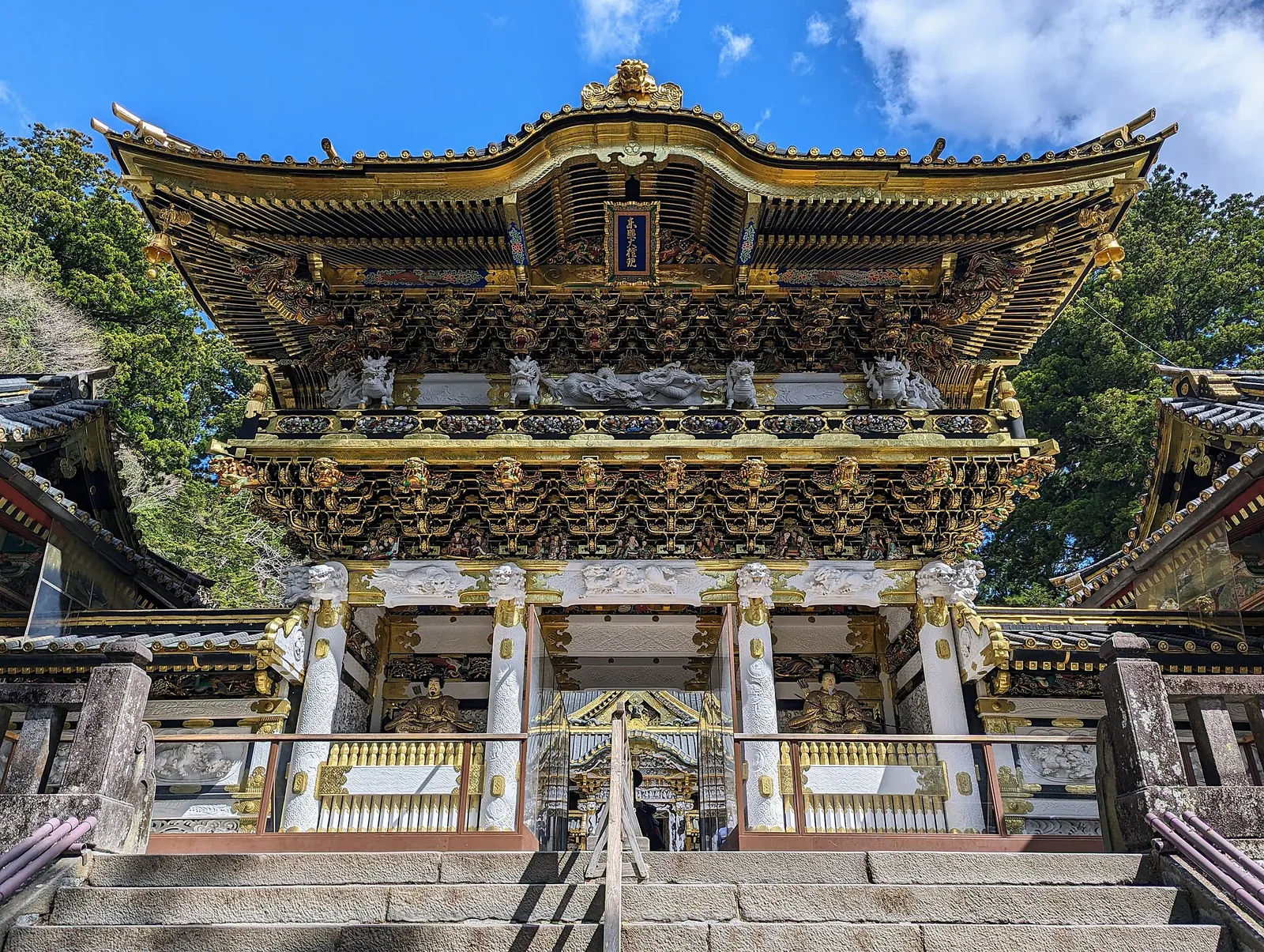 The gilded Yomeimon gate at Nikko Toshogu
