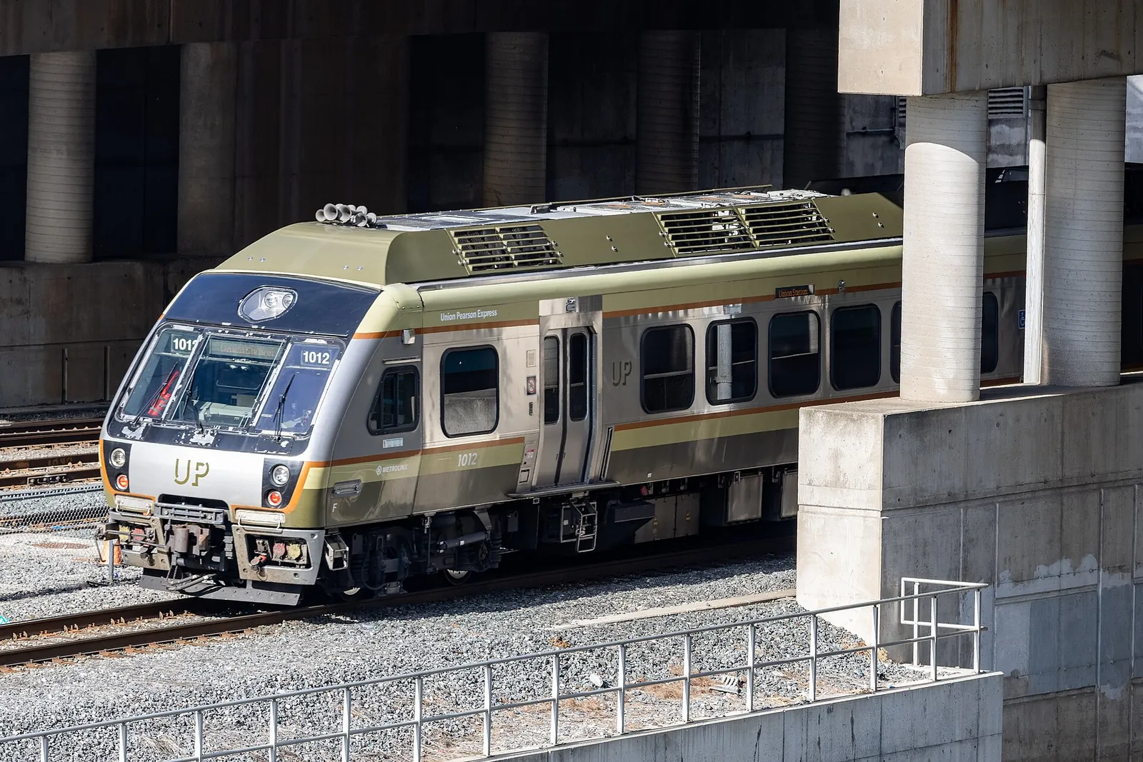 UP Express train at Union Station in Toronto