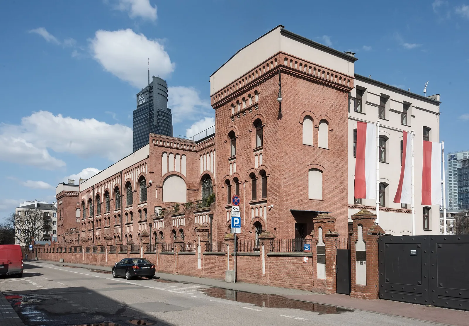 The red-brick Warsaw Rising Museum in Wola