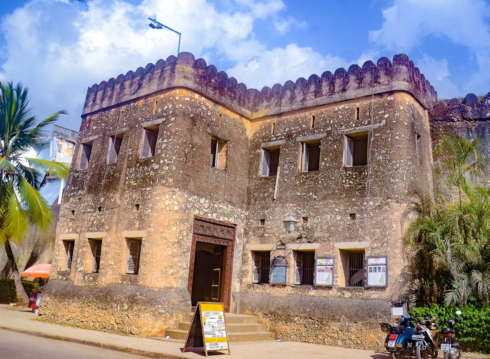 Crenellated walls of the Old Fort in Stone Town